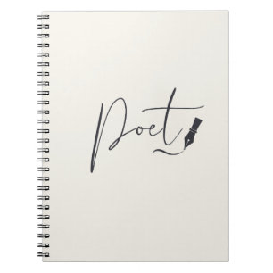 Espiral Caderno de Poeta com Letra Manuscrita – Diário de