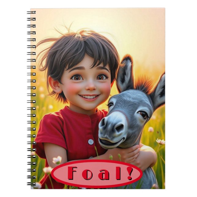 Espiral Caderno de Potros Amigos da Fazenda (Frente)
