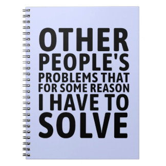 Espiral Caderno de Problemas das Outras Pessoas Coworker E