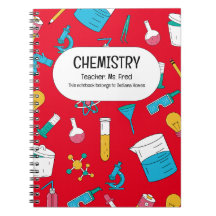 Caderno de Química Personalizado – Nome Personaliz