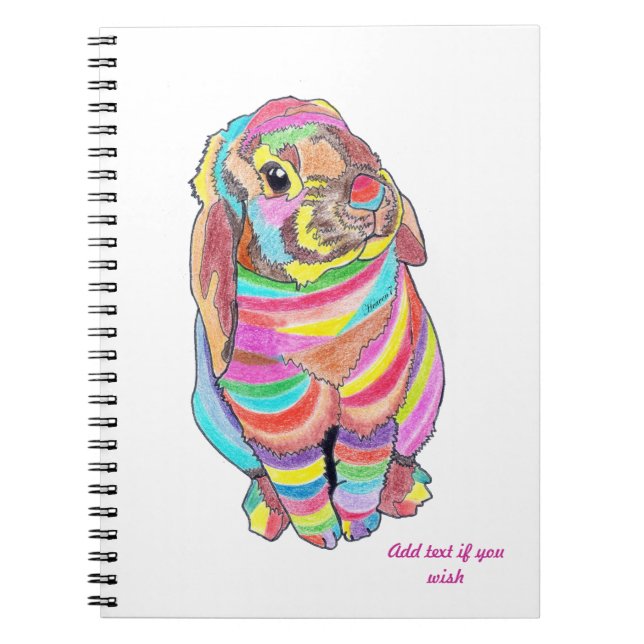 Espiral Caderno de Rainbowbunny (Frente)