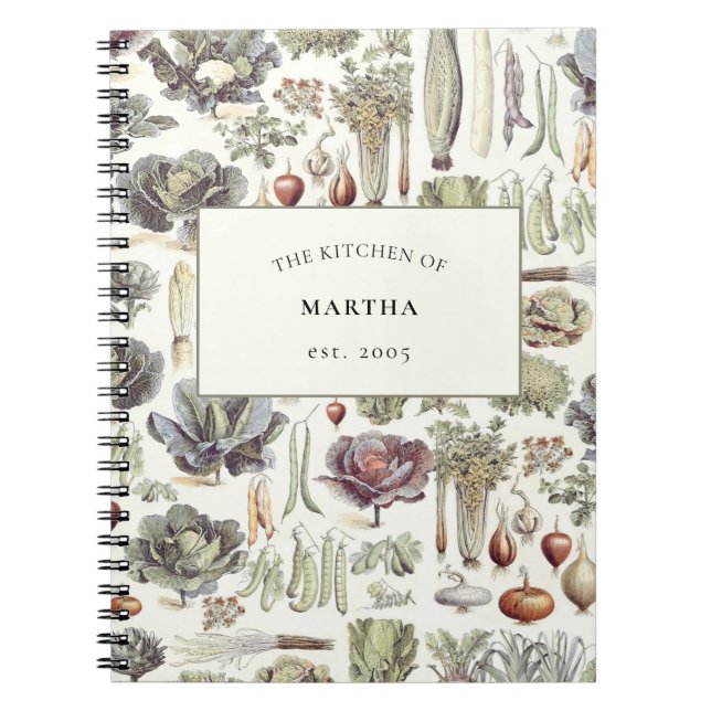 Espiral Caderno de Receitas da Cozinha de Legumes de Adolp (Frente)