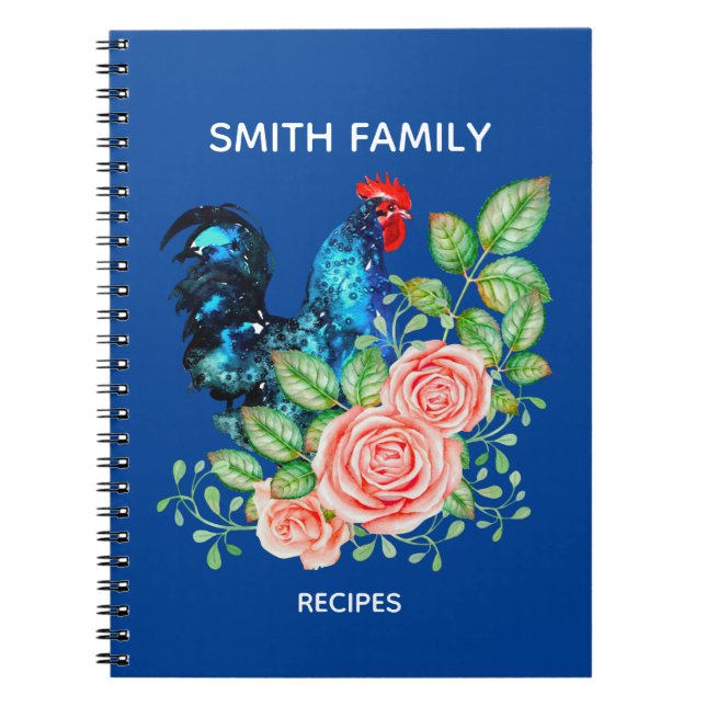 Espiral Caderno de receitas de cozinha personalizadas (Frente)