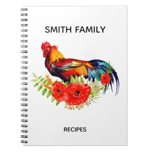 Espiral Caderno de receitas de cozinha personalizadas