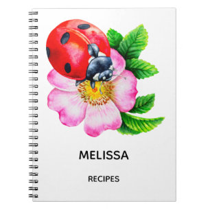 Espiral Caderno de receitas de cozinha personalizado
