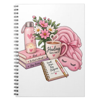 Espiral Caderno de Recuperação de Auto Cuidado o Tempo Cur