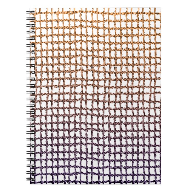 Espiral Caderno de Rede Bege (Frente)