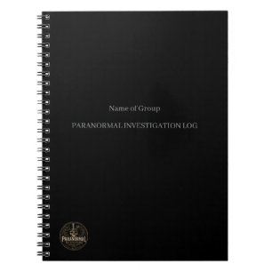 Espiral Caderno de Registro de Investigação Paranormal Per