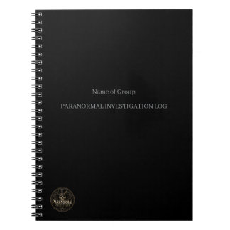 Espiral Caderno de Registro de Investigação Paranormal Per