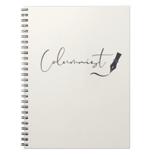 Espiral Caderno de Roteiro de Colunista – Caneta de Escrit