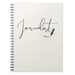 Espiral Caderno de Roteiro de Jornalista – Caneta de Escri
