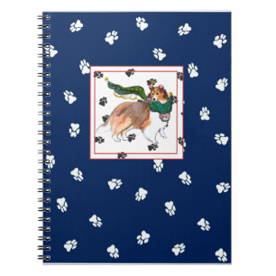 Espiral Caderno de Sheltie dos anjos de Gulliver