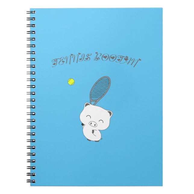 Espiral Caderno de smash de tênis (Frente)