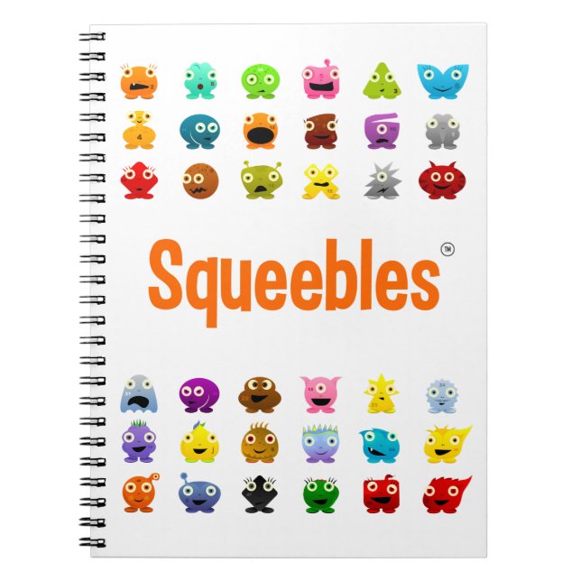 Espiral Caderno de Squeebles (Frente)