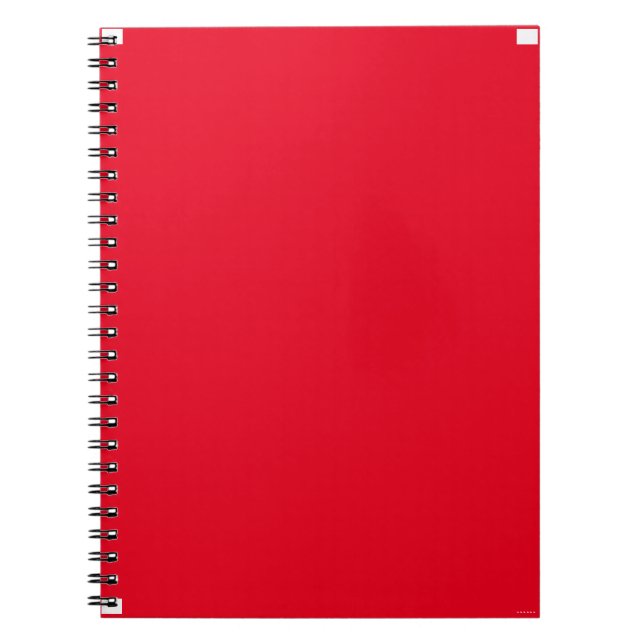 Espiral Caderno de Sucesso Vermelho Personalizado (Frente)