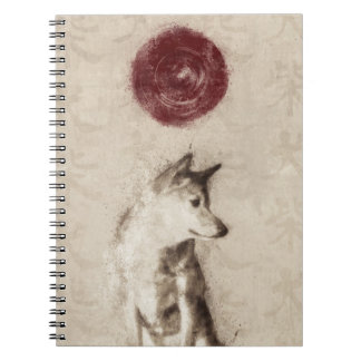 Espiral Caderno de Sun de ascensão Shiba Inu