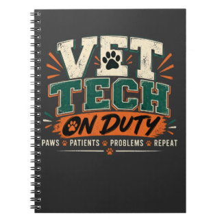 Espiral Caderno de Técnico Veterinário de Plantão