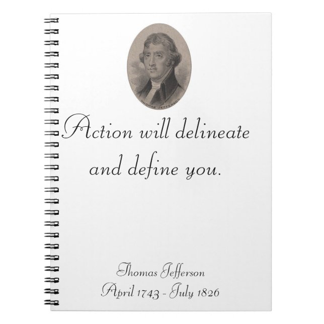 Espiral Caderno de Thomas Jefferson (Frente)