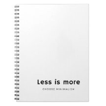 Caderno de tipografia Menos é mais