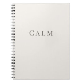 Espiral Caderno de Tipografia Mínima – Calmo