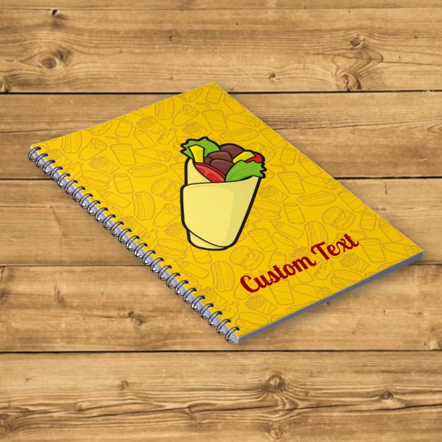 Espiral Caderno de Wrap de Sanduíche de Tortilha (Criador carregado)