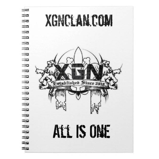 Espiral Caderno de XGN! (Frente)