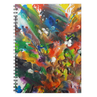 Espiral Caderno derretido da arte do pastel