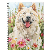 Caderno – Diário de Amante de Cachorro Samoyed em 