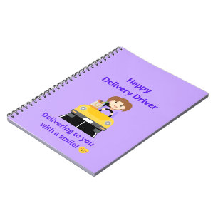 Espiral Caderno Diário de Motorista de Entrega Motorista F