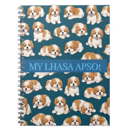 Espiral Caderno Diário do Cachorrinho Lhasa Apso