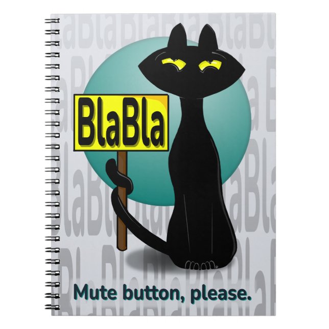 Espiral Caderno Divertido Bad Boogie - BlaBla (Frente)