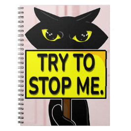 Espiral Caderno Divertido Bad Boogie - Tente Me Parar