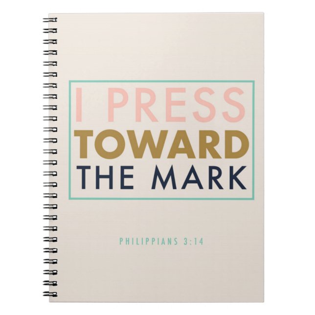 Espiral Caderno do 4:13 dos Philippians (Frente)