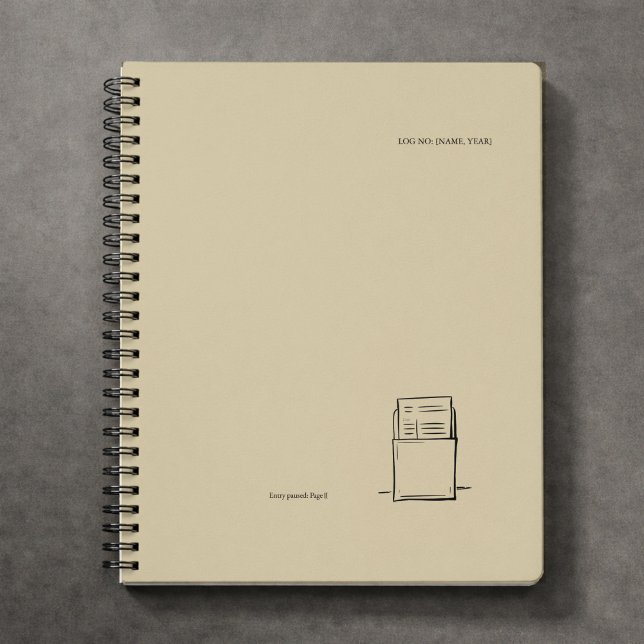 Espiral Caderno do Amante de Livros Minimalista/Cartão da  (Criador carregado)