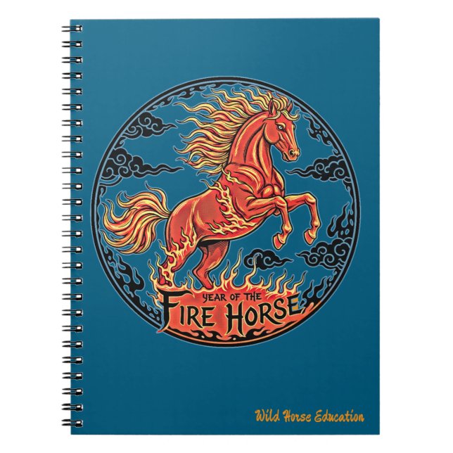 Espiral Caderno do Ano do Cavalo de Fogo (Frente)