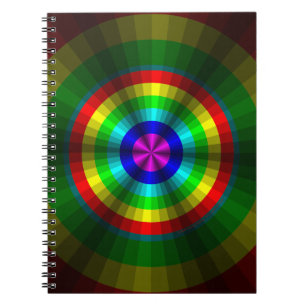 Espiral Caderno do arco-íris da ilusão óptica