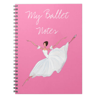 ESPIRAL CADERNO DO BALÉ, CADERNO COR-DE-ROSA BONITO DOS