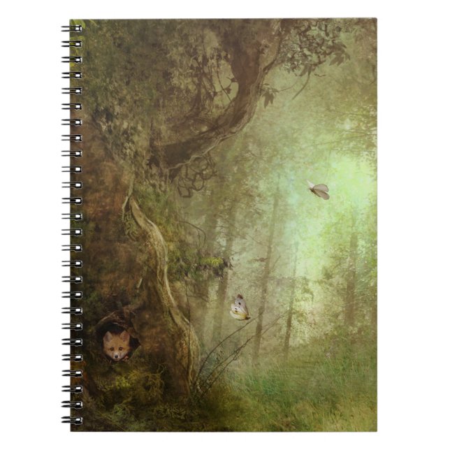 Espiral Caderno do bosque da borboleta (Frente)