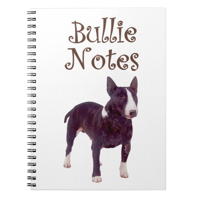Espiral Caderno do Bull Terrier (Frente)