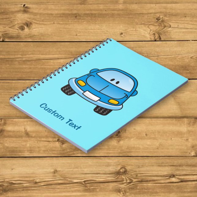 Espiral Caderno do carro de desenho azul (Criador carregado)