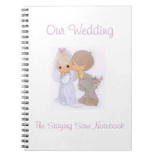 Espiral Caderno do casamento