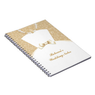 Espiral Caderno do casamento da noiva