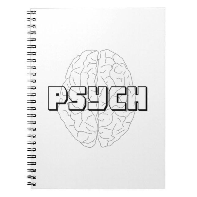 Espiral Caderno do cérebro da psicologia (Frente)