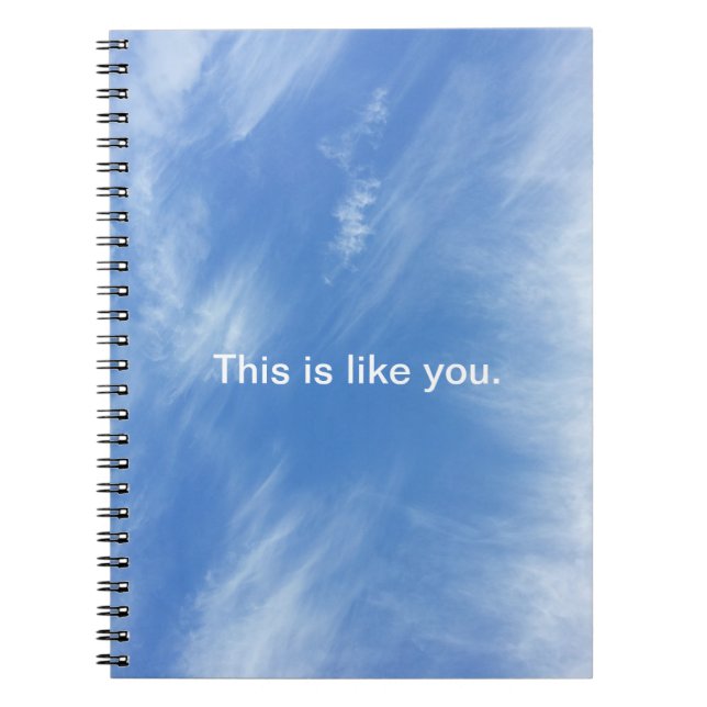 Espiral Caderno do céu - isto é como você (Frente)