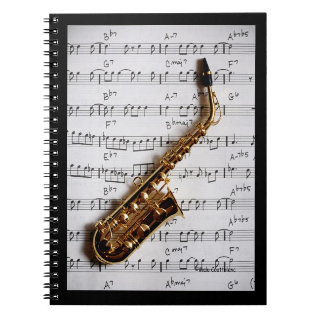 Espiral Caderno do clássico do saxofone (Frente)