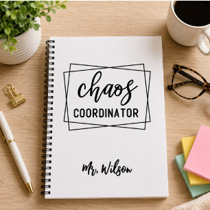 Espiral Caderno do Coordenador de Caos – Citação Divertida