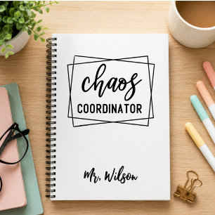 Espiral Caderno do Coordenador de Caos – Citação Divertida