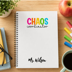 Espiral Caderno do Coordenador de Caos – Citação Divertida