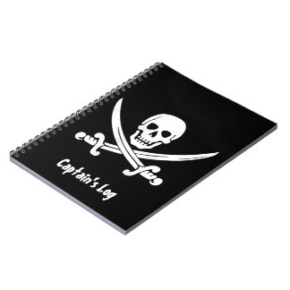 Espiral Caderno do costume do registro de capitão de
