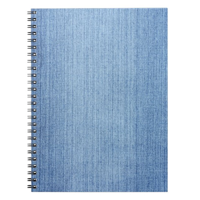 Espiral Caderno do design da sarja de Nimes (Frente)